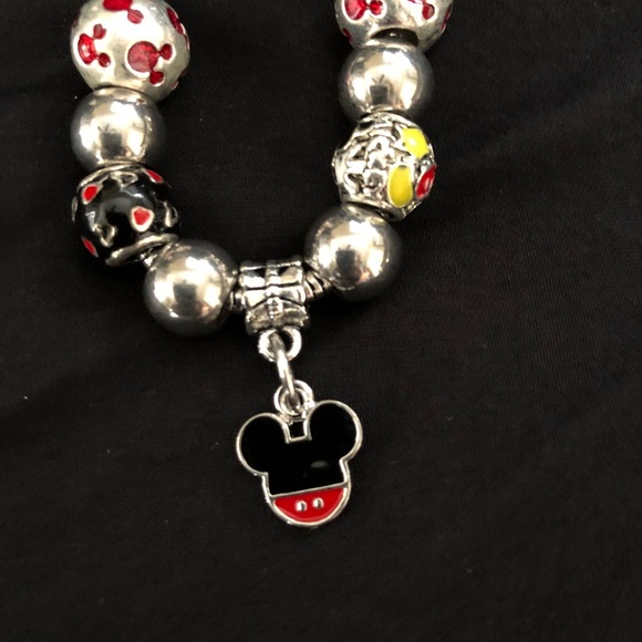 Mouse black and red charm bracelet - Picture 2 of 4